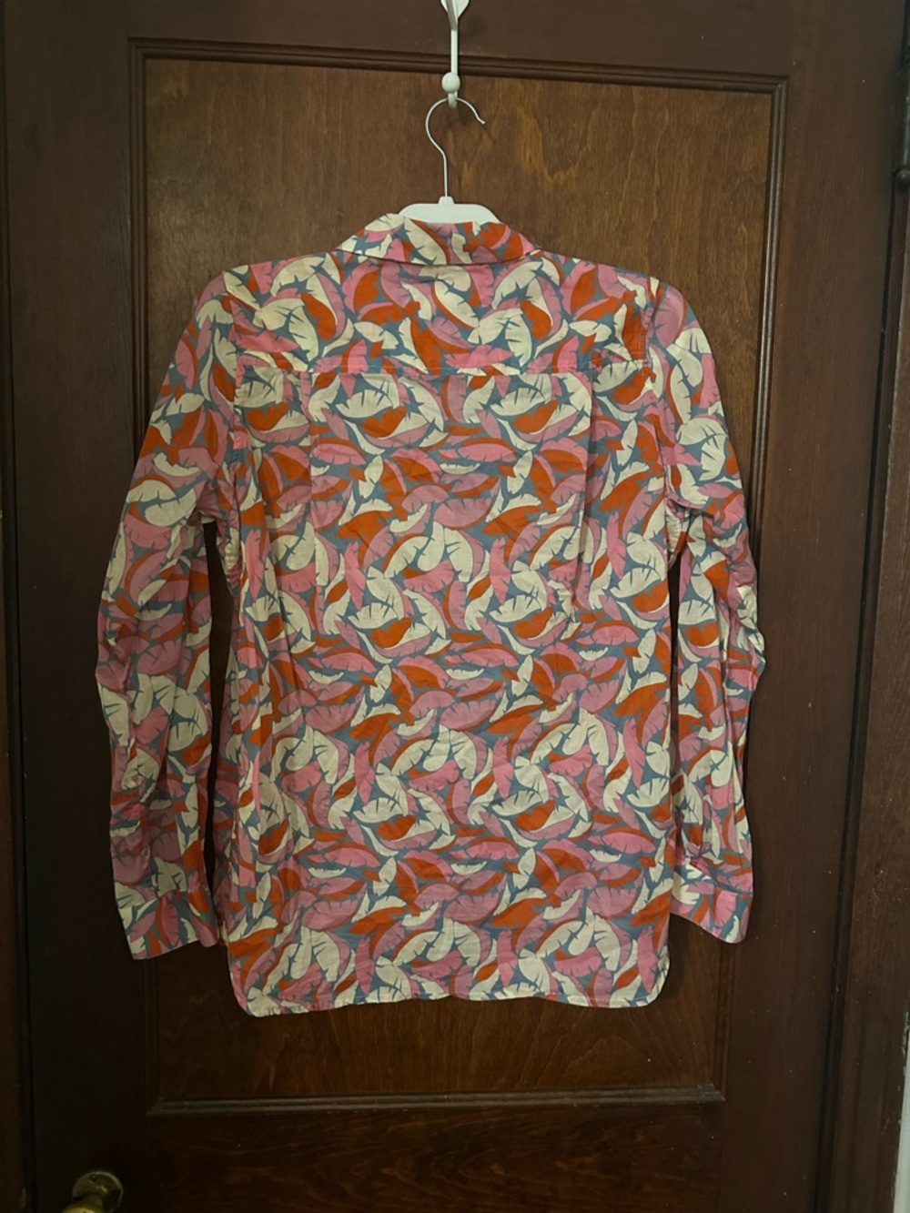 TROVATA GRACE CLASSIC SHIRT - PETITE PALM PRINT SIZE L - Picture 4 of 6